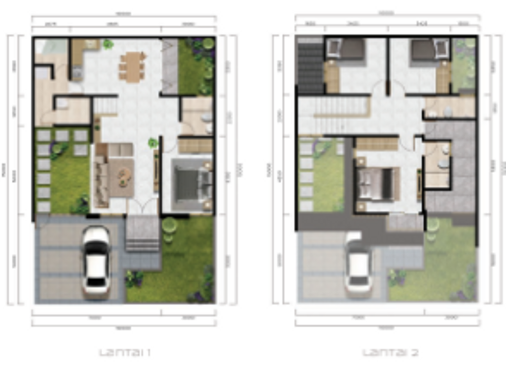 foto denah rumah tipe PICASSO E.01/31 perumahan PERUMAHAN CITRA CITY SENTUL KAWASAN PREMIUM