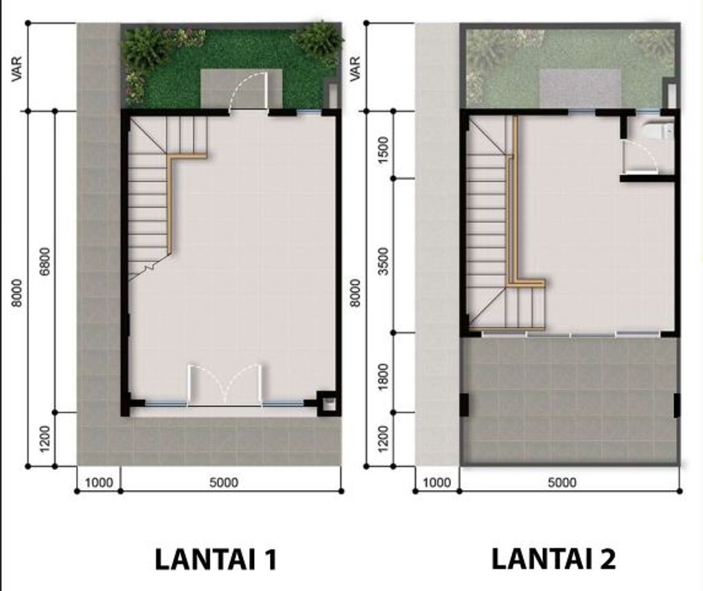 foto denah rumah tipe RUKO FORTUNE FOLKS 2 SUDUT perumahan CLUSTER DAN RUKO FORTUNE FOLKS 2