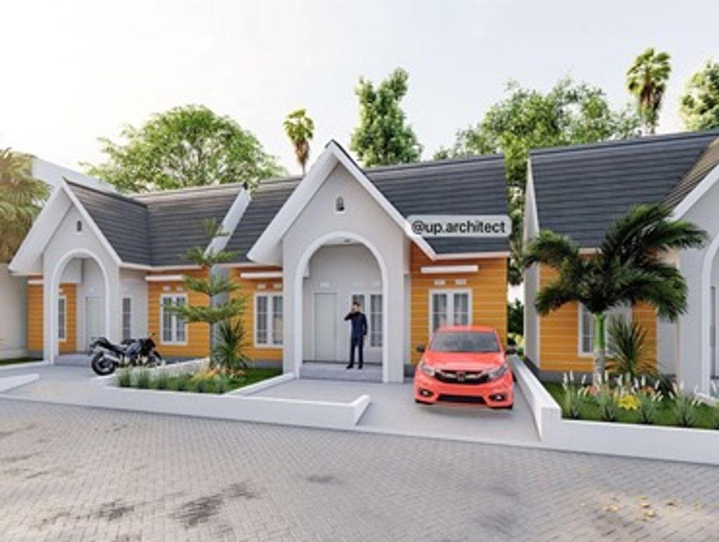 foto tampak rumah tipe 36 perumahan Amara Regency