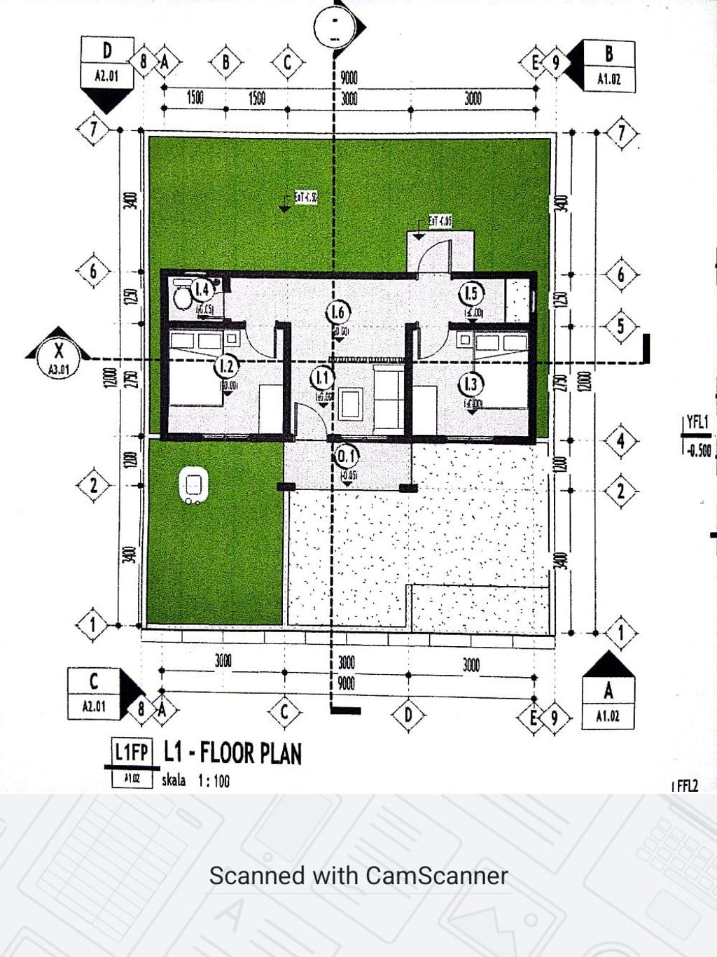 foto denah rumah tipe 36 perumahan Amara Regency