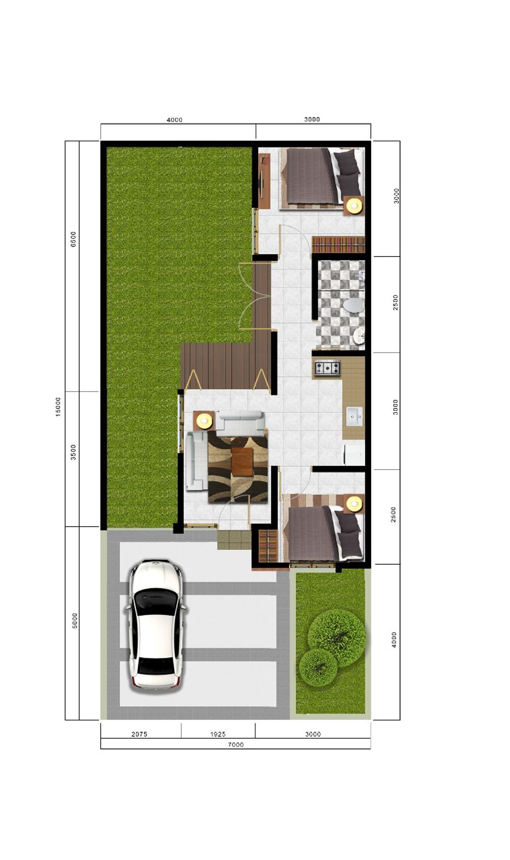 foto denah rumah tipe ROMASHKA perumahan CITRA SENTUL RAYA