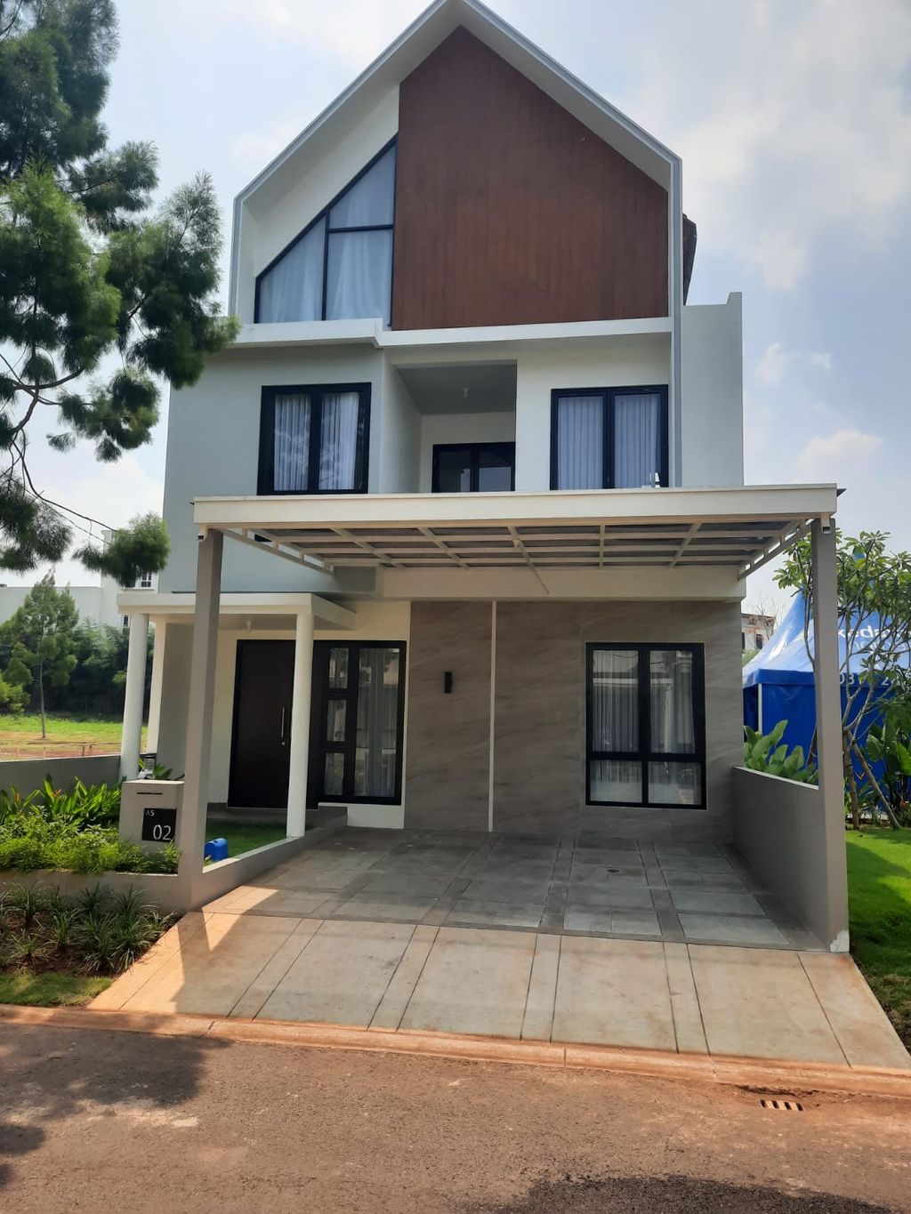 foto tampak rumah tipe HANARA KP A05/02 perumahan KEDATON PARK TAHAP 3B