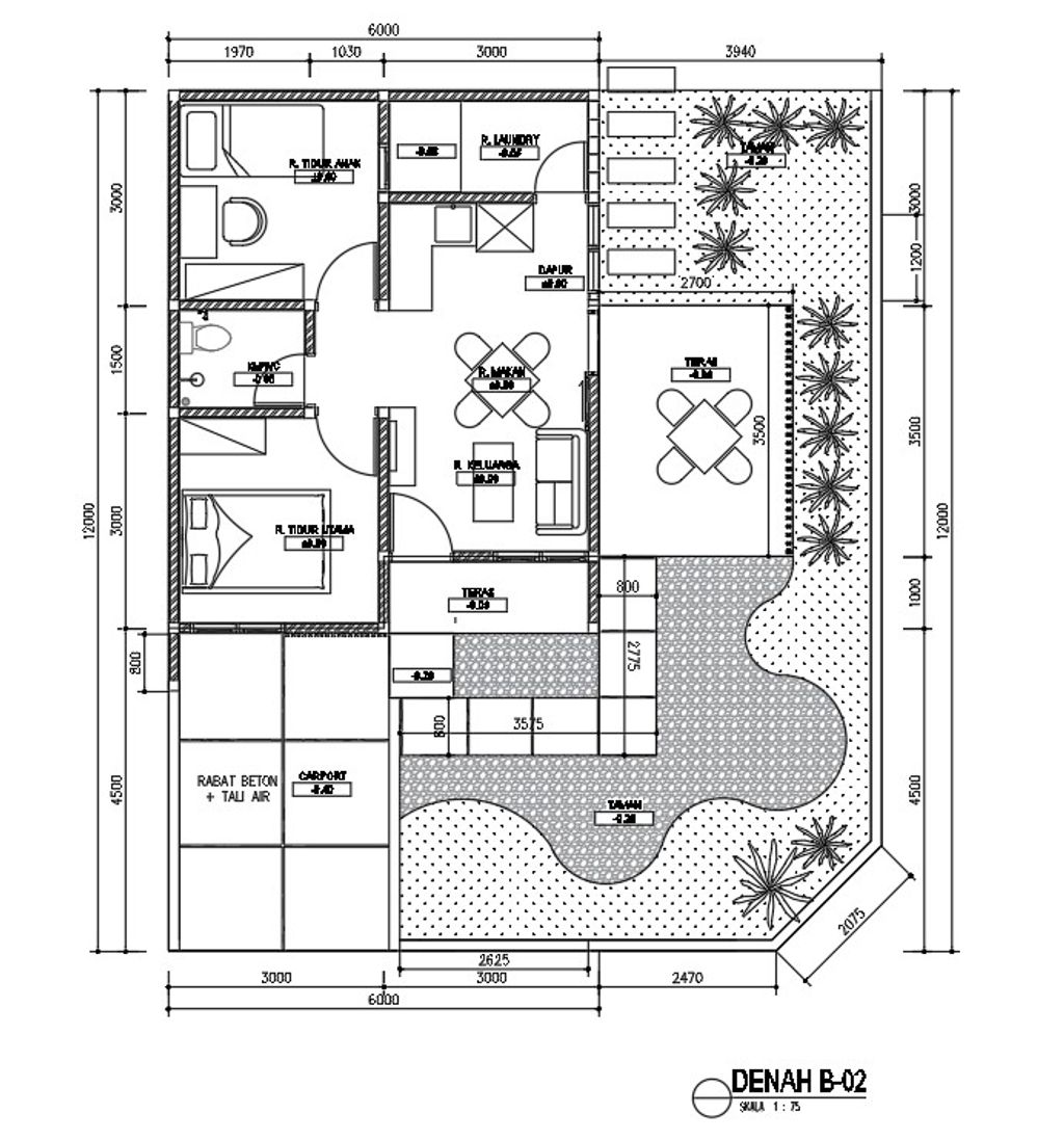 foto tampak rumah tipe 44 perumahan PANDANARAN AVENUE
