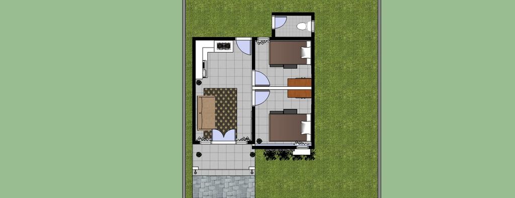 foto denah rumah tipe 36 perumahan PERUMAHAN ZAHRAH 3