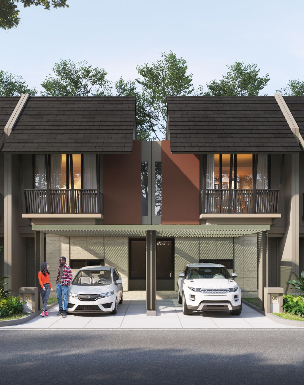 foto tampak rumah tipe 6 x 14 perumahan The Mutiara Springs