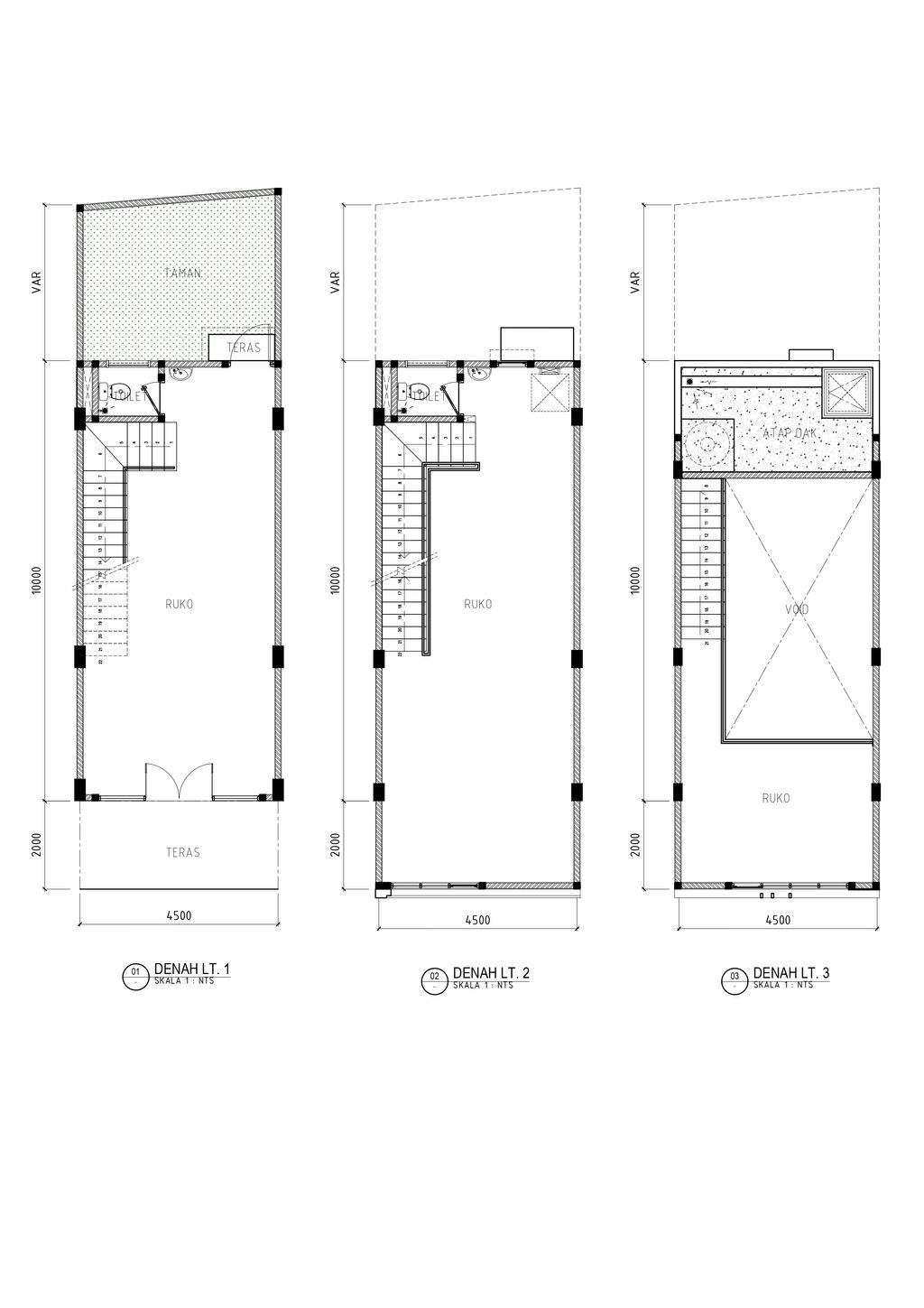 foto denah rumah tipe Ruko GW A-07 perumahan GRAND ESTATE MARINA CITY (5)
