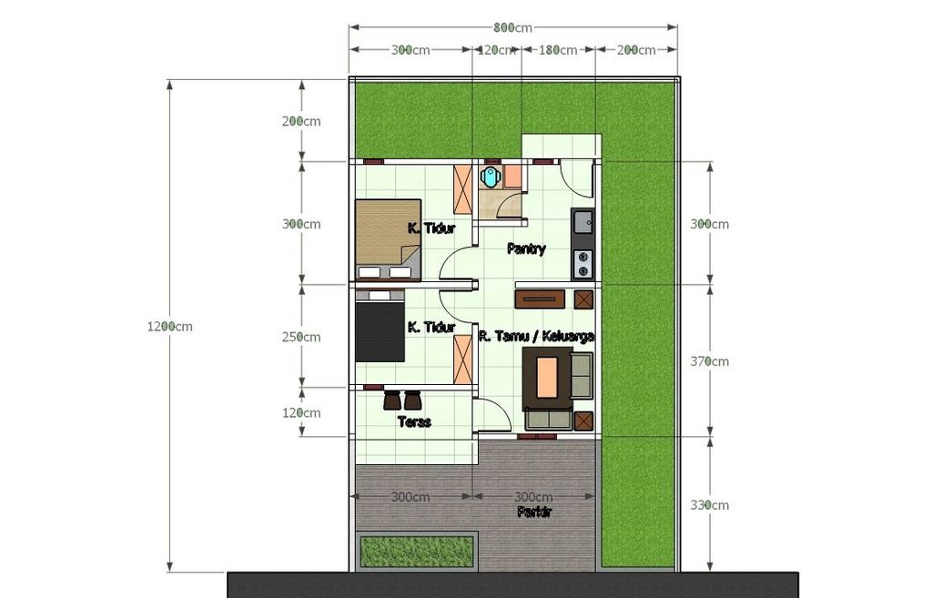 foto denah rumah tipe Subsidi Terbaru perumahan BUMI PALAGIMATA RESIDENCE