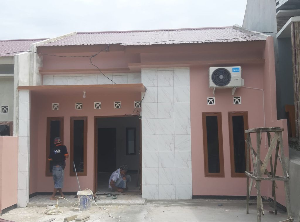 foto tampak rumah tipe 45 perumahan SETIA MANDIRI