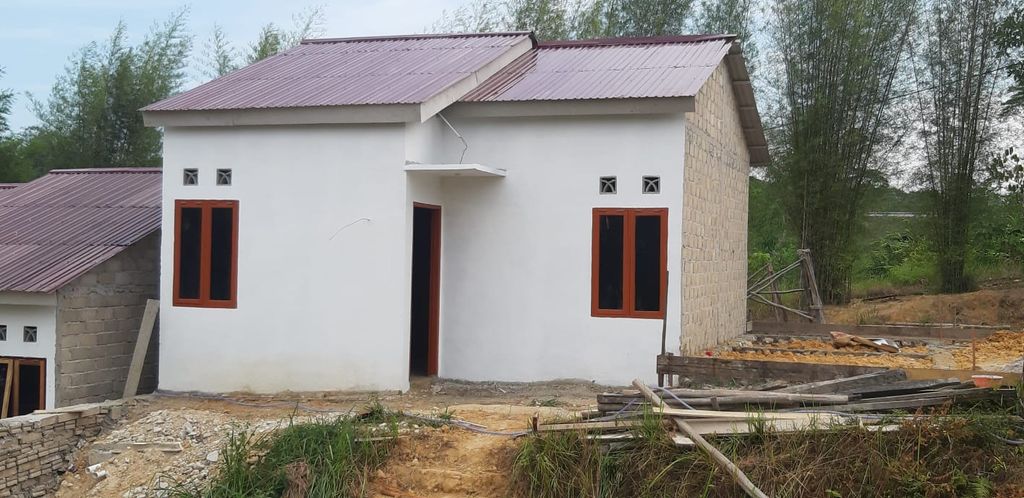 foto tampak rumah tipe 36 perumahan SETIA MANDIRI