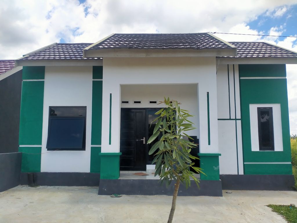 foto tampak rumah tipe 36 perumahan SULUNG PALM RESIDENCE