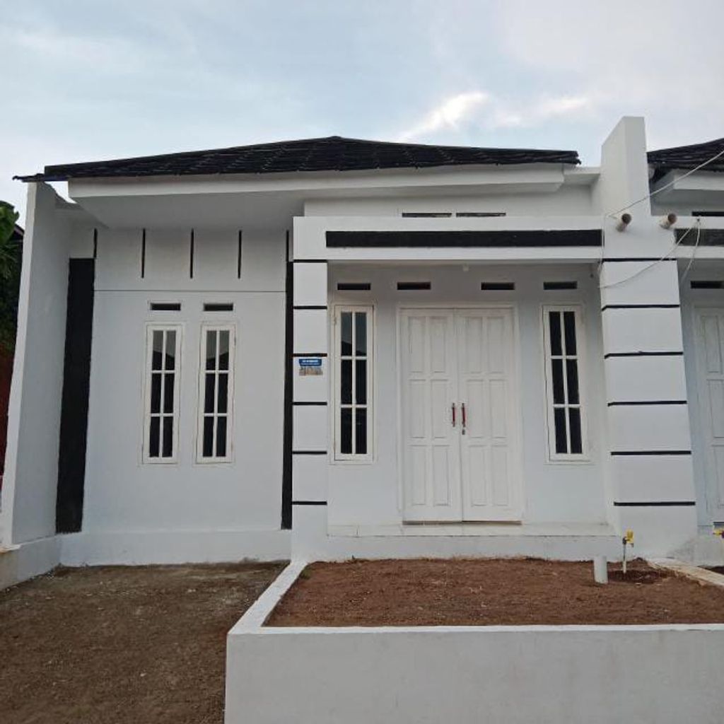 foto tampak rumah tipe asoka 30/60 perumahan Pesona Aluna 2 tahap 3.