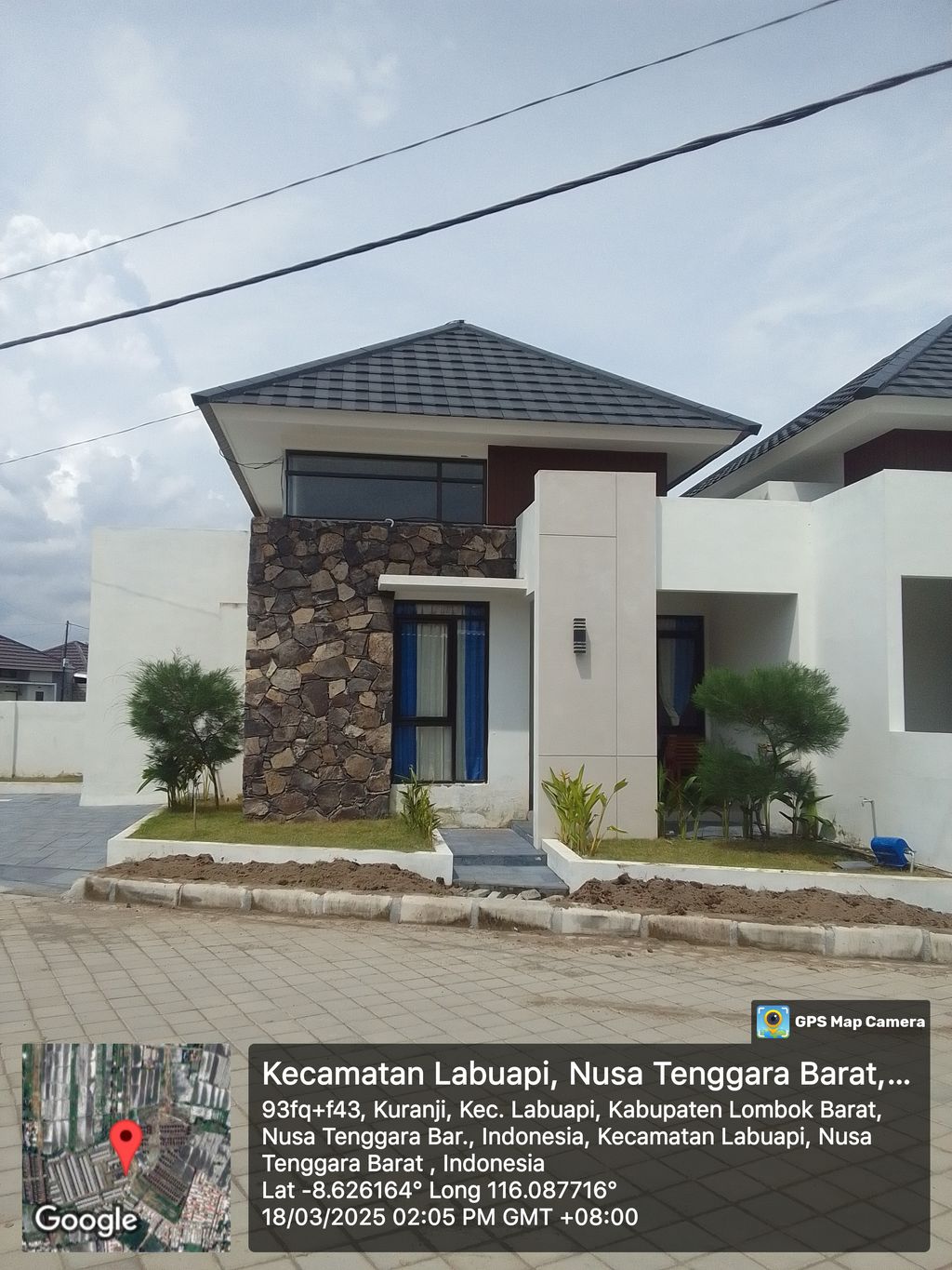 foto tampak rumah tipe 45/105 perumahan PERUMAHAN PARAMADIVA 2