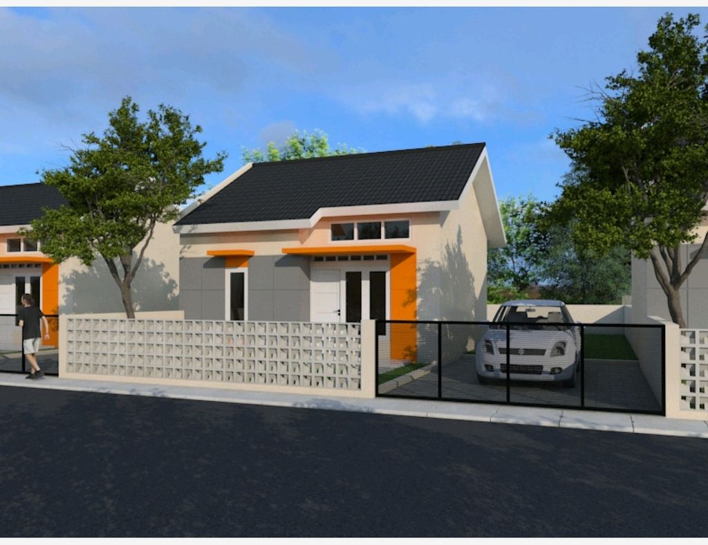 foto tampak rumah tipe 36 perumahan KIBANG INDAH RESIDENCE