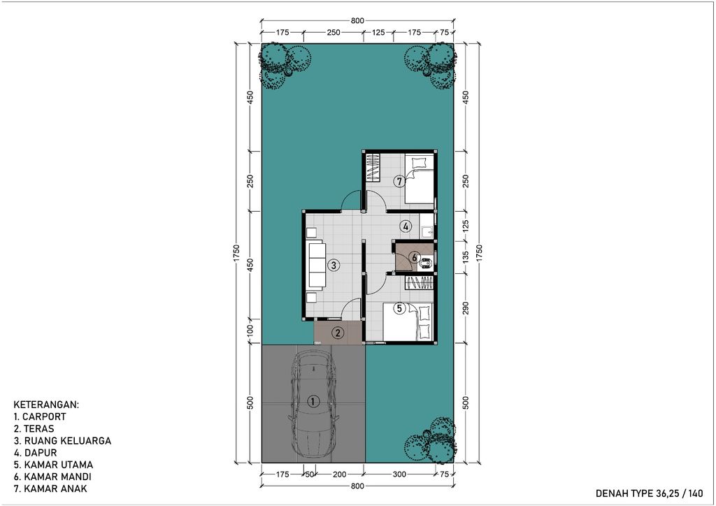 foto denah rumah tipe HIGH CEILING perumahan Golf Sinergia 2
