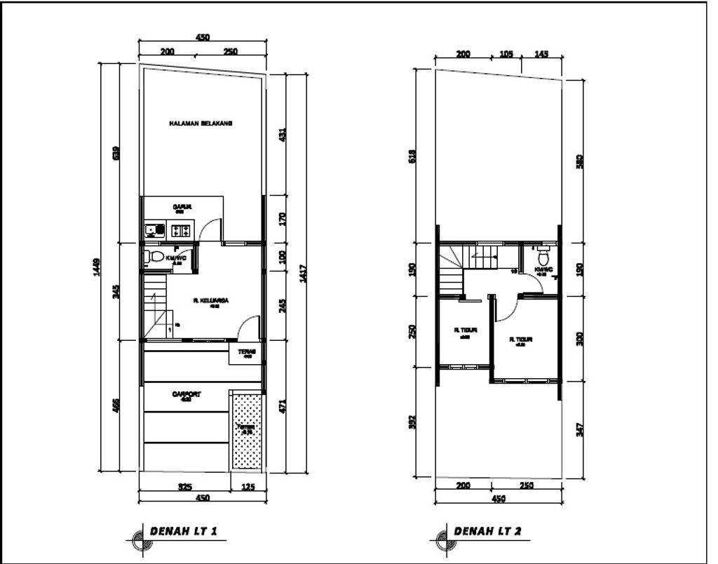 foto denah rumah tipe 38 Compact High Ceiling (2KT) (464) perumahan Seroja Home Residence 4