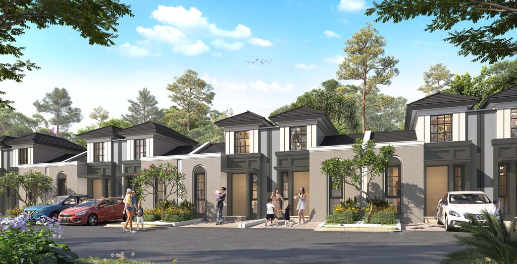 foto tampak rumah tipe FITTO C perumahan CITRA RAYA - RUKO THE AVENUE