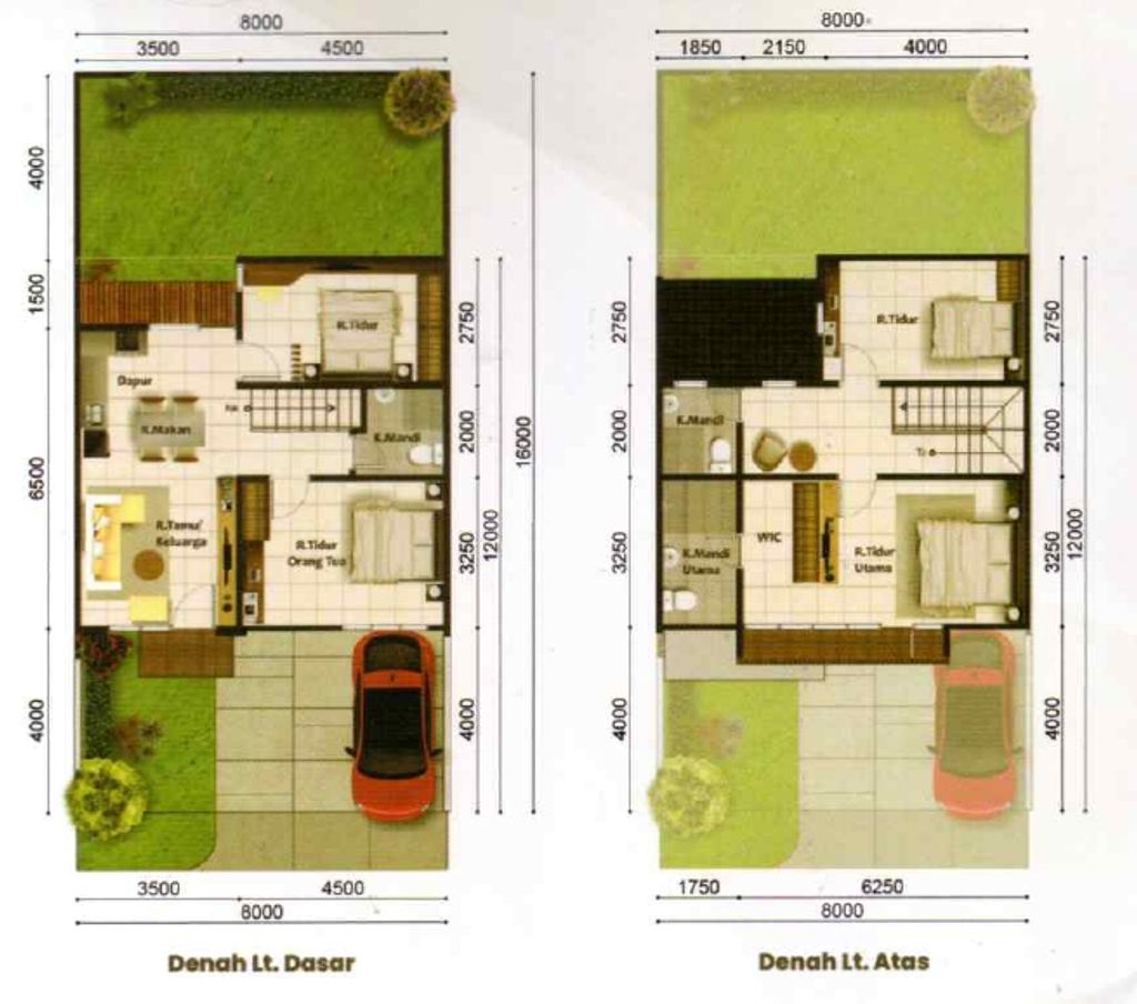 foto denah rumah tipe Paramount Village Papandayan 20 perumahan PARAMOUNT VILLAGE SEMARANG