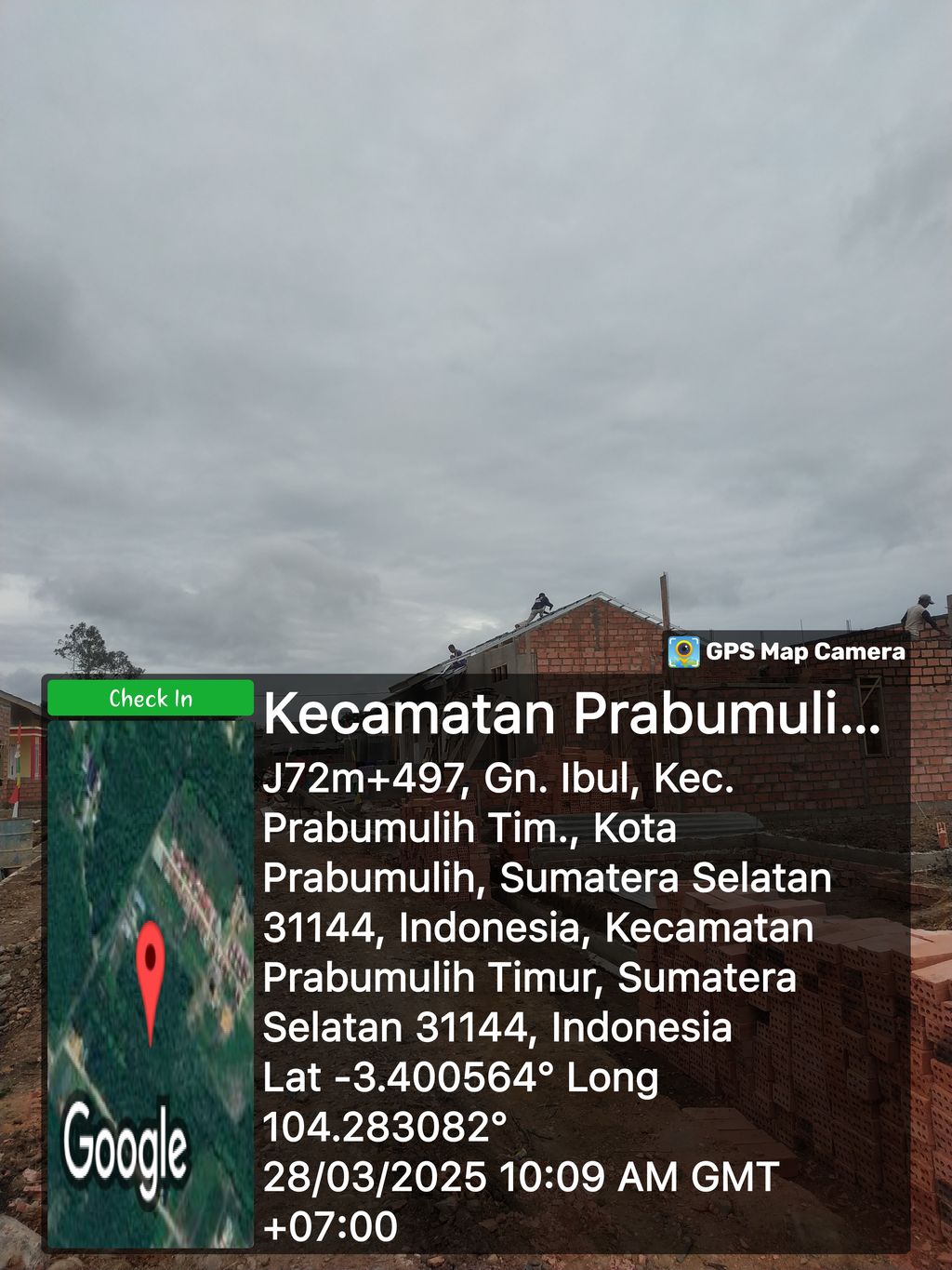 foto posisi tengah perumahan Griya Gemilang Sejahtera