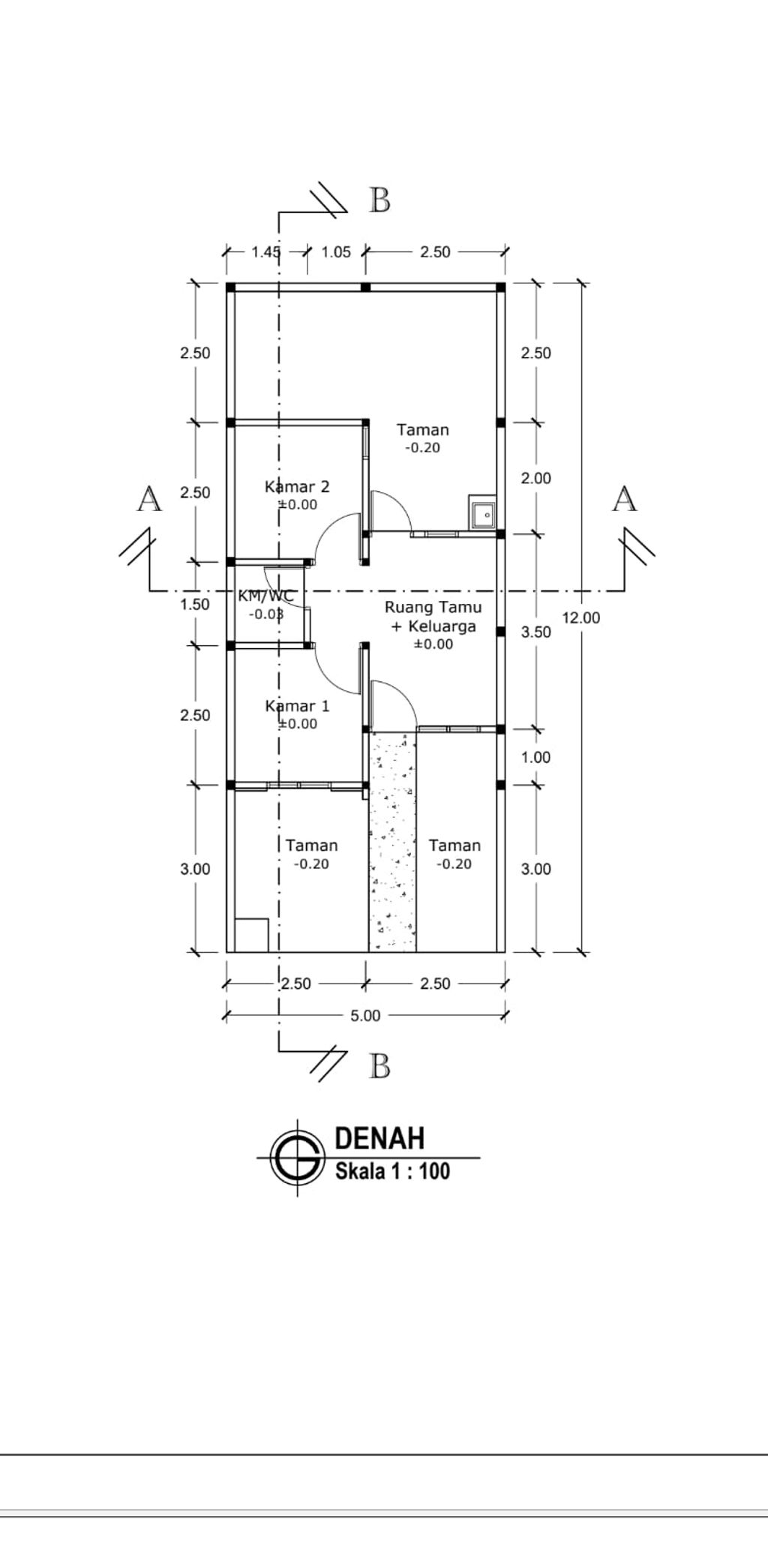 foto denah rumah tipe Cluster 30/60 (Subsidi) perumahan PURI KALIMAYA