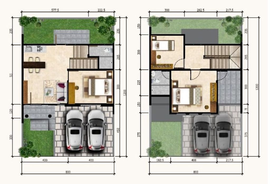 foto denah rumah tipe MONTANA 3H 169 perumahan Citra Land Cibubur