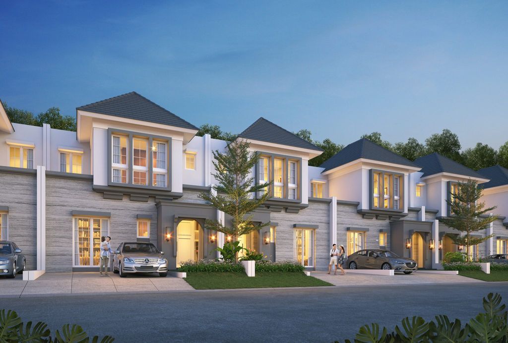 foto tampak rumah tipe LEBAR 8 MONTEVERDE CARYOTA 1H 224 perumahan Citra Land Cibubur