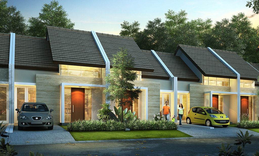 foto tampak rumah tipe MONTEVERDE CARYOTA 3BH 161 perumahan Citra Land Cibubur