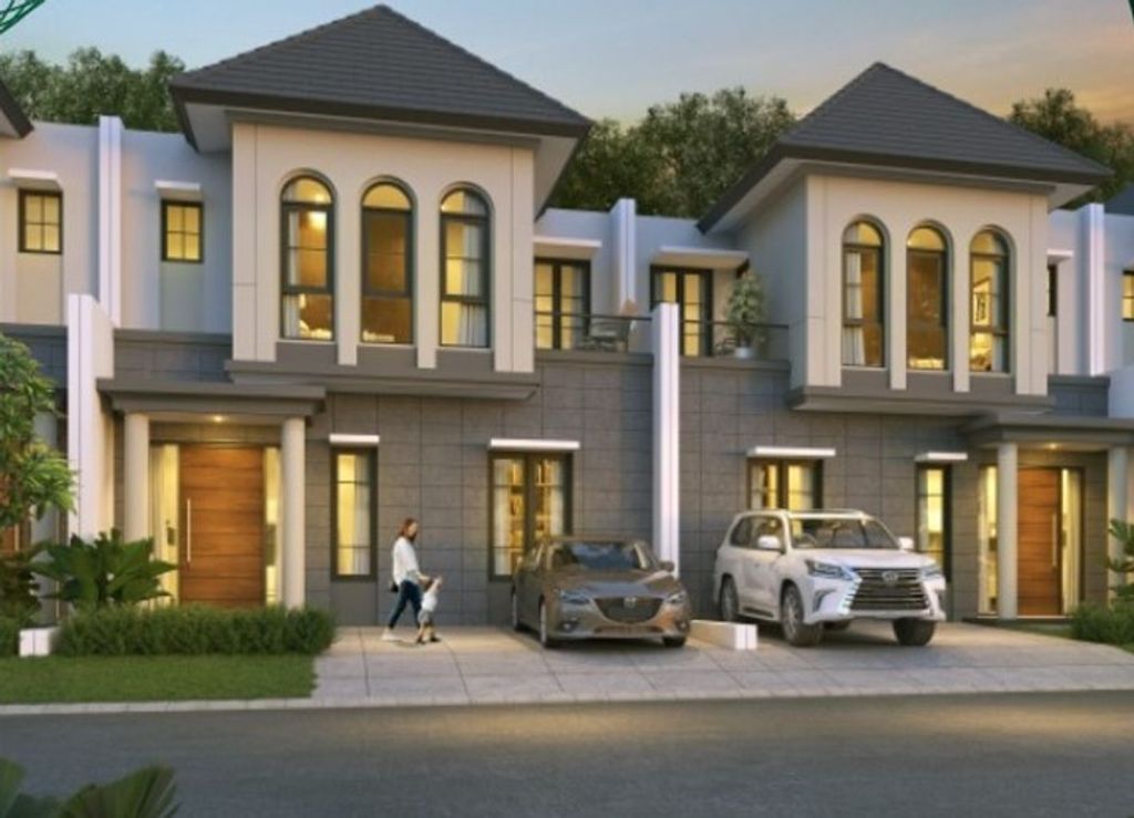 foto tampak rumah tipe Lebar 7 Attaleya 2M 219 perumahan Citra Land Cibubur