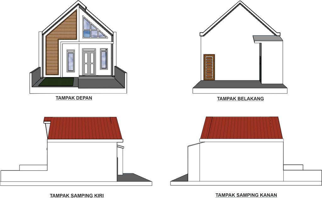 foto tampak rumah tipe 36 perumahan GRIYA HYT 459 TAHAP 2