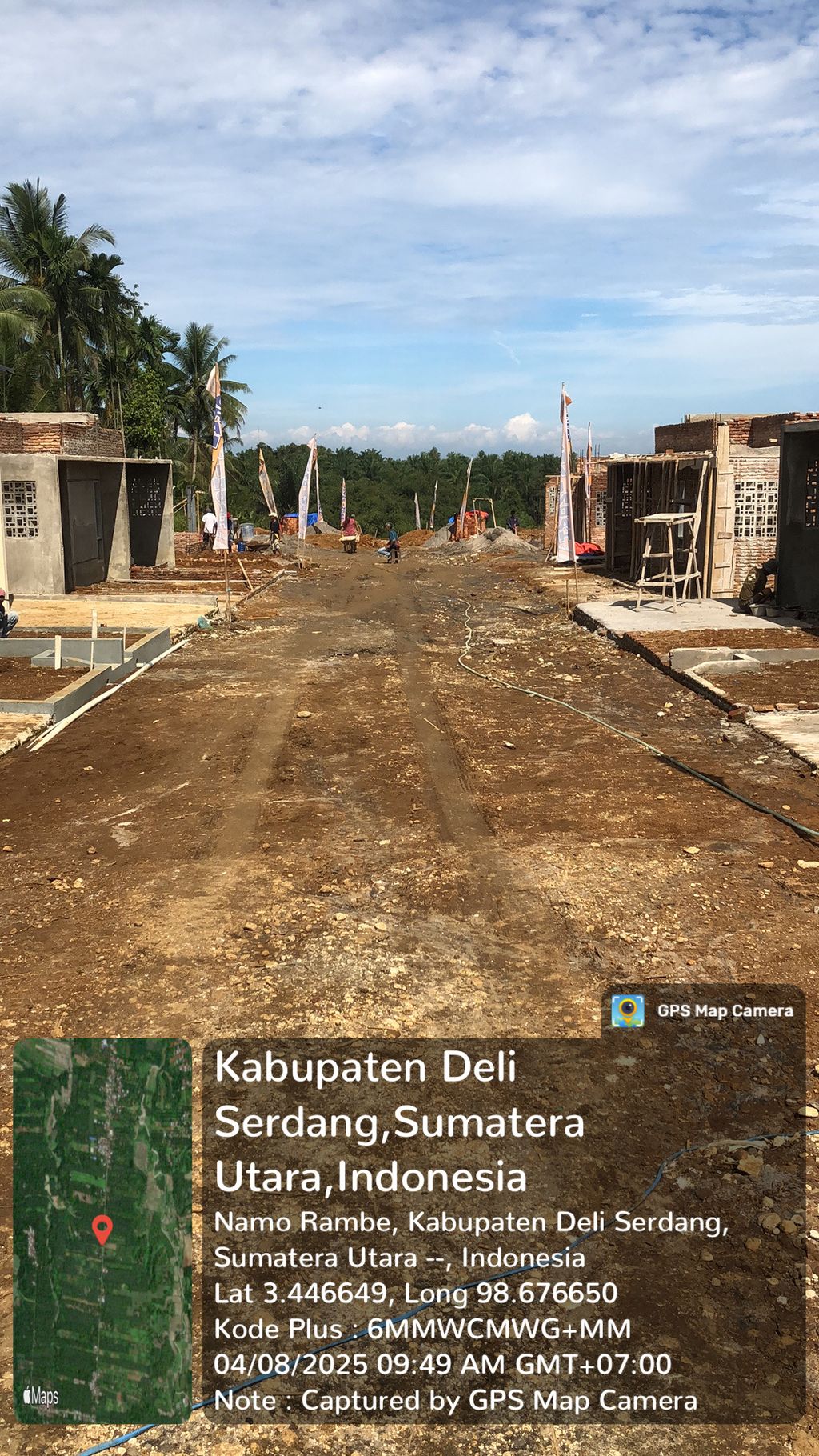 foto posisi tengah perumahan Graha Indah Delitua