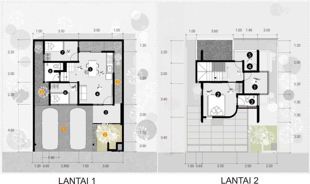 foto denah rumah tipe D' AVENUE MANSION 82/99 A (E) perumahan BERNADY LAND SLAWU