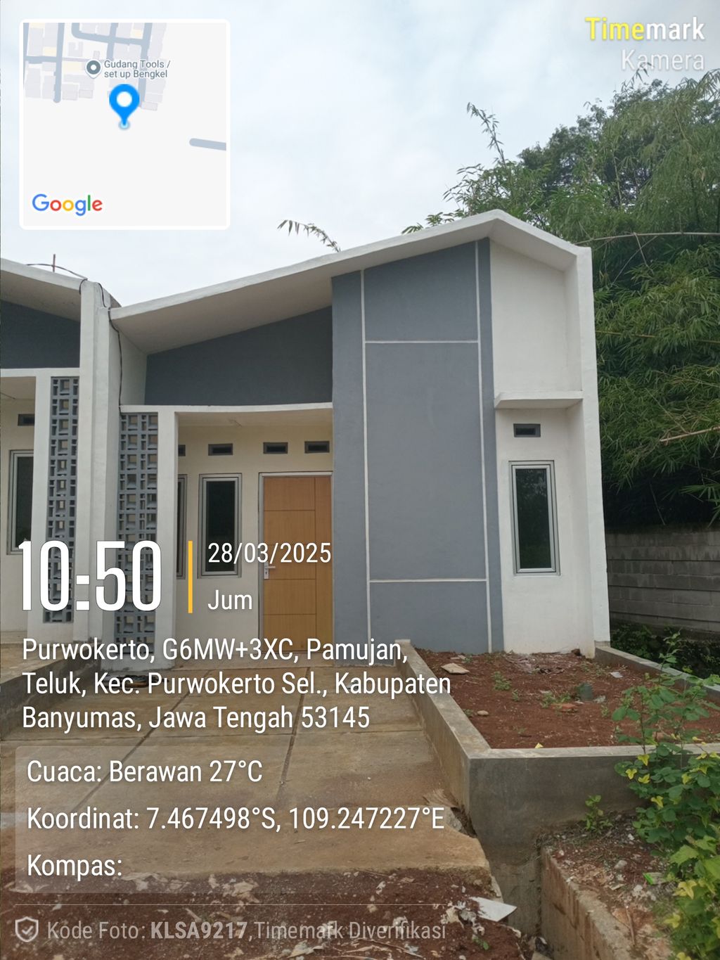 foto tampak rumah tipe 36 perumahan Perumahan Graha Teluk