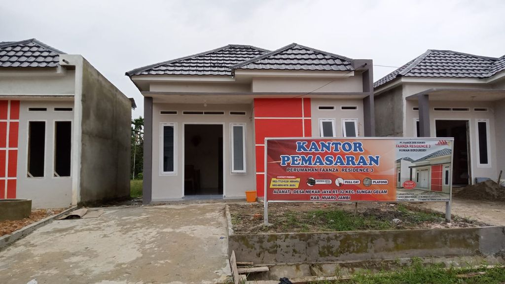 foto tampak rumah tipe 36/100 perumahan FAANZA RESIDENCE 3