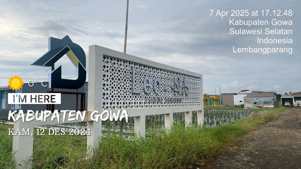 foto gerbang perumahan D'LEO-NA RESIDENCE TAHAP 2