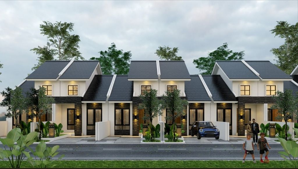 foto tampak rumah tipe T 45/79 perumahan Griya Kencana II