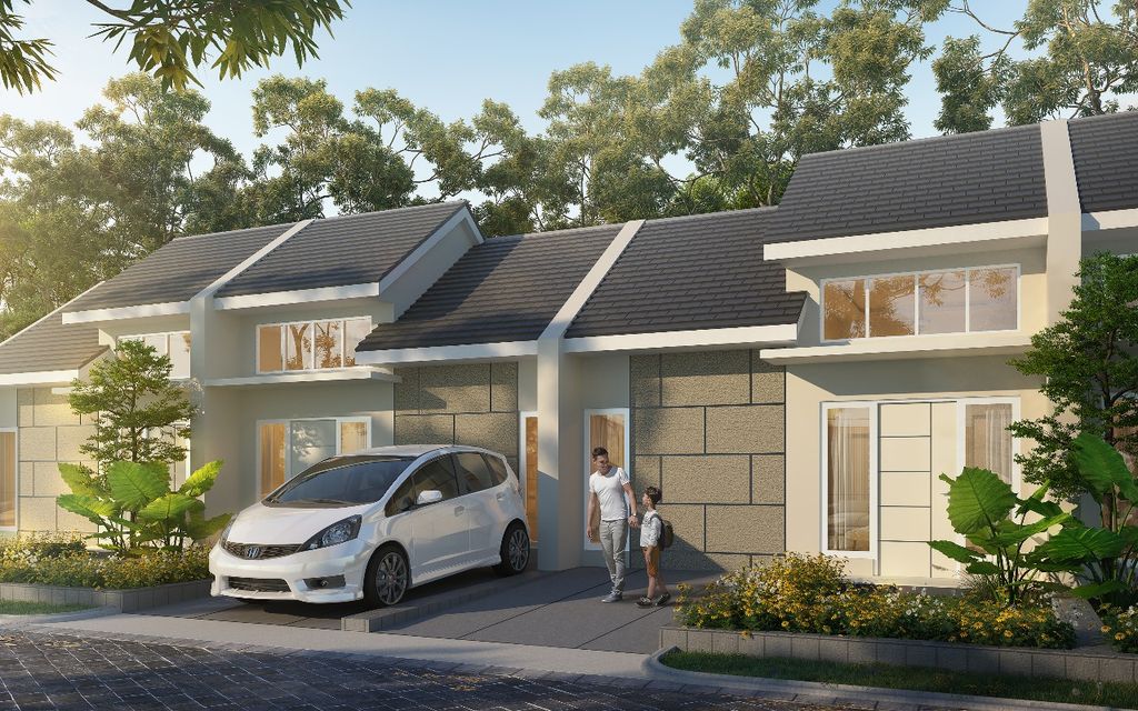 foto tampak rumah tipe 31/72 perumahan PERMATA SUKODONO RAYA CLUSTER BERYL