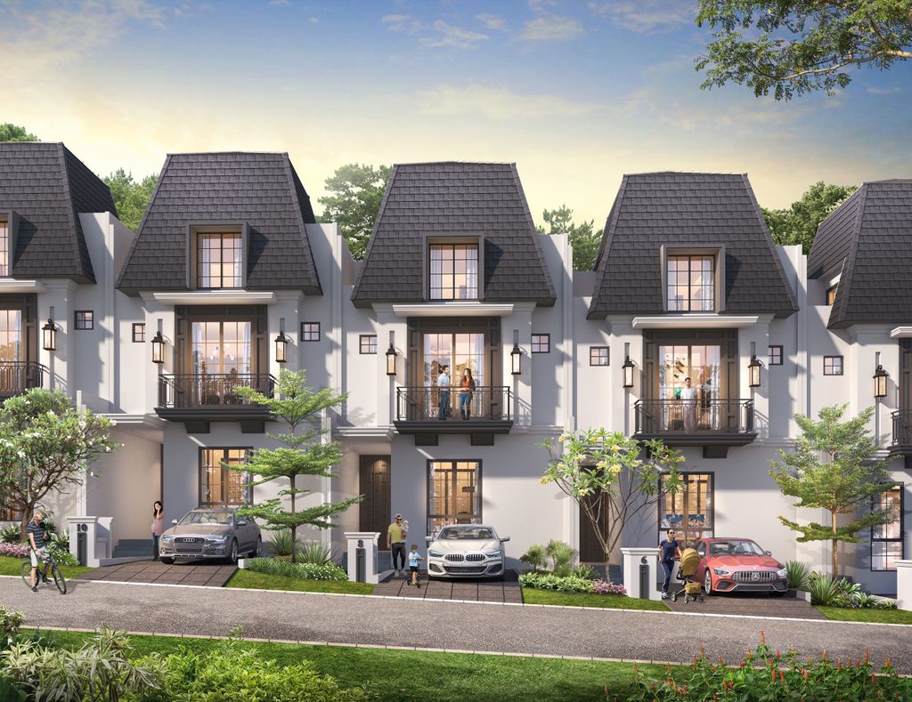 foto tampak rumah tipe 7 RED PREMIUM ATTIC perumahan The Ebony Residence