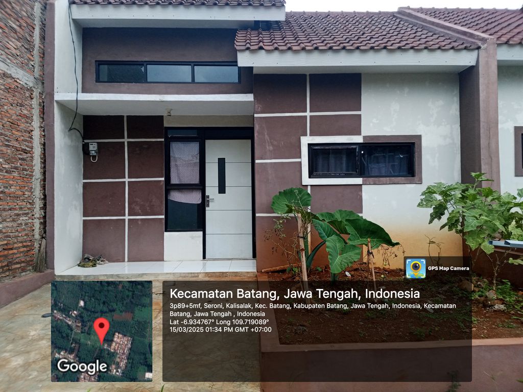 foto tampak rumah tipe 30 perumahan PURI PRABANATA LEBO 2