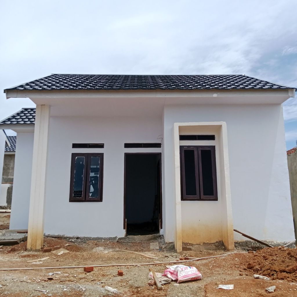 foto tampak rumah tipe 36 perumahan Kemuning Hills