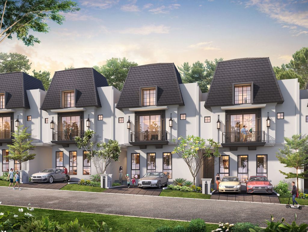 foto tampak rumah tipe 9 RED PREMIUM ATTIC perumahan The Ebony Residence
