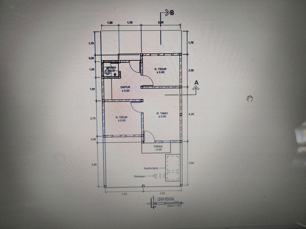 foto denah rumah tipe 36 perumahan ADIWA RESIDENCE 4