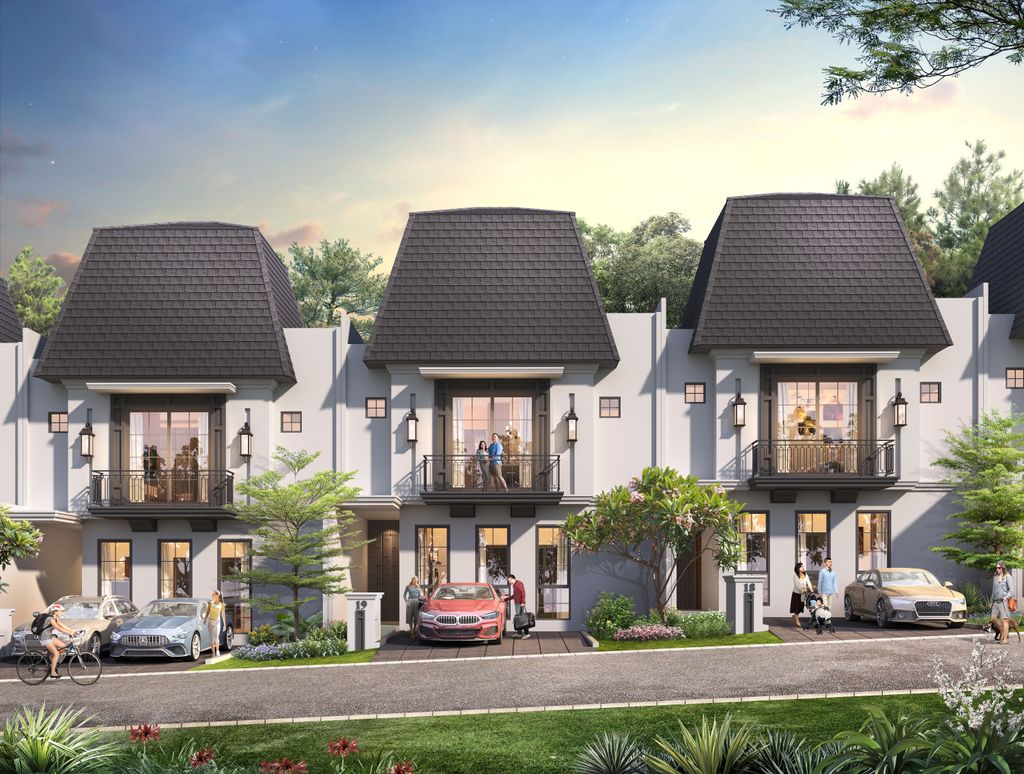 foto tampak rumah tipe 9 BROWN PREMIUM perumahan The Ebony Residence