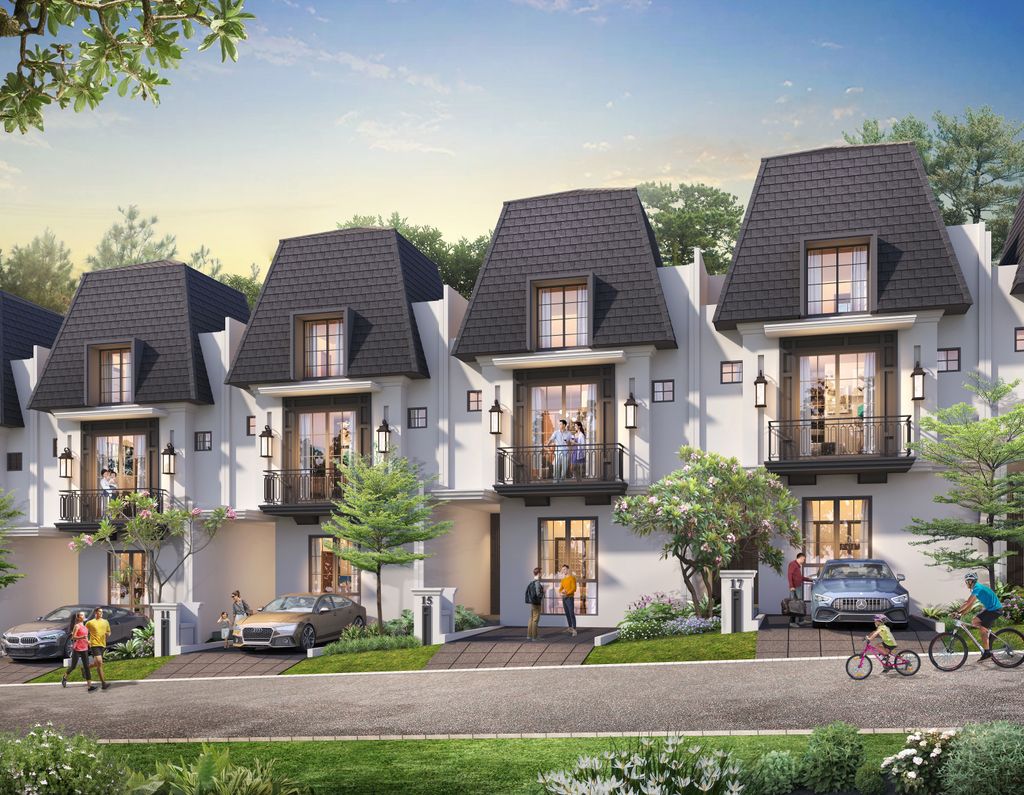 foto tampak rumah tipe 7 BROWN PREMIUM ATTIC perumahan The Ebony Residence