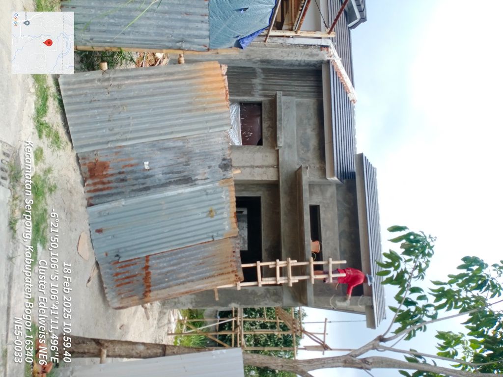 foto tampak rumah tipe NE 5 - 33 perumahan SERPONG NATURA CITY