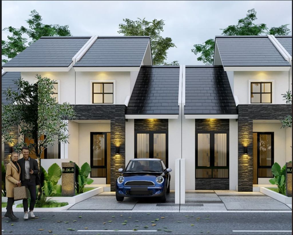 foto tampak rumah tipe T 45/72 perumahan Griya Kencana II