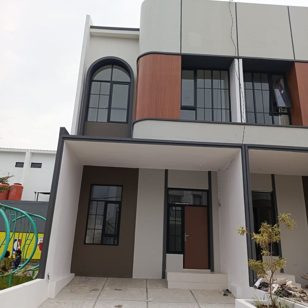 foto tampak rumah tipe 38 Compact (2 kamar)(538) perumahan Cluster Beverly