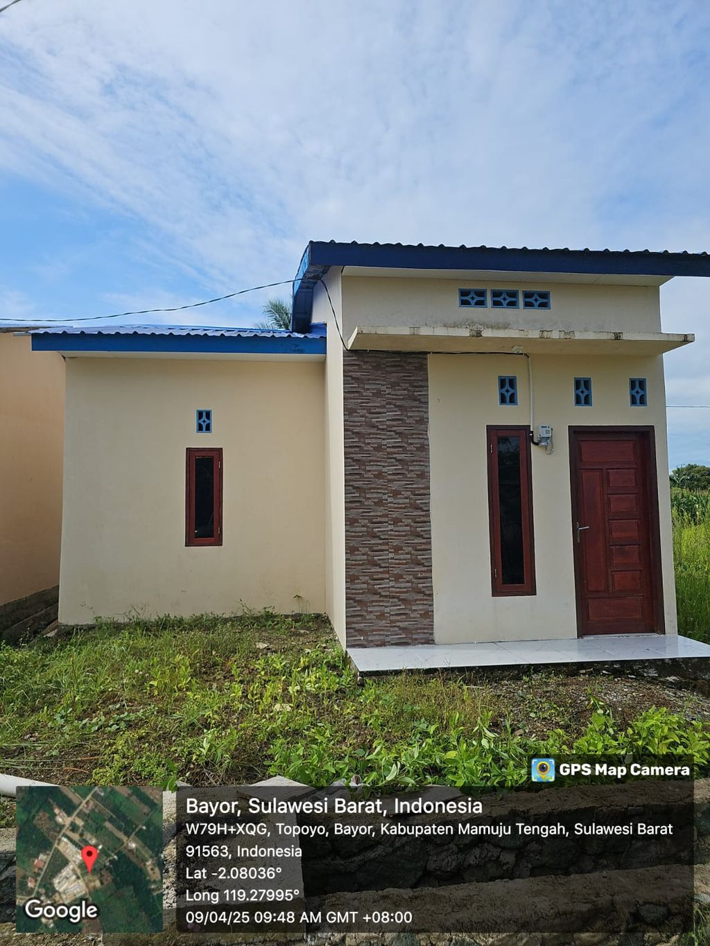 foto tampak rumah tipe 36/78,1 perumahan TOPOYO INDAH RESIDENCE 2