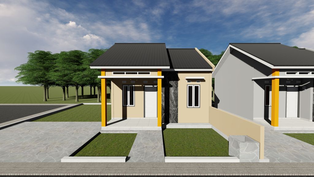 foto tampak rumah tipe Subsidi perumahan DIO GRAND DITE 4