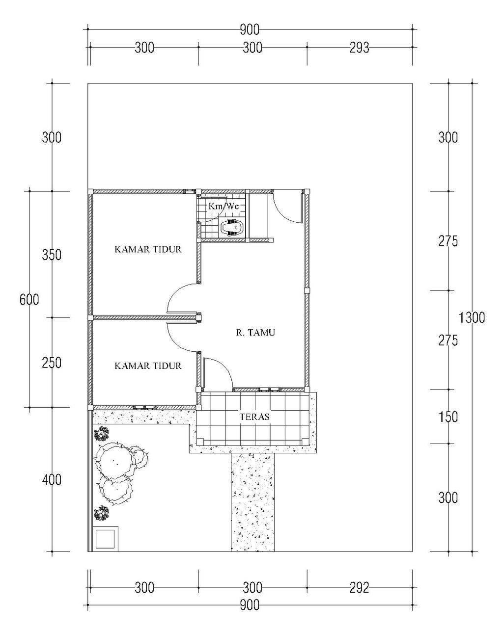 foto denah rumah tipe Subsidi perumahan DIO GRAND DITE 4