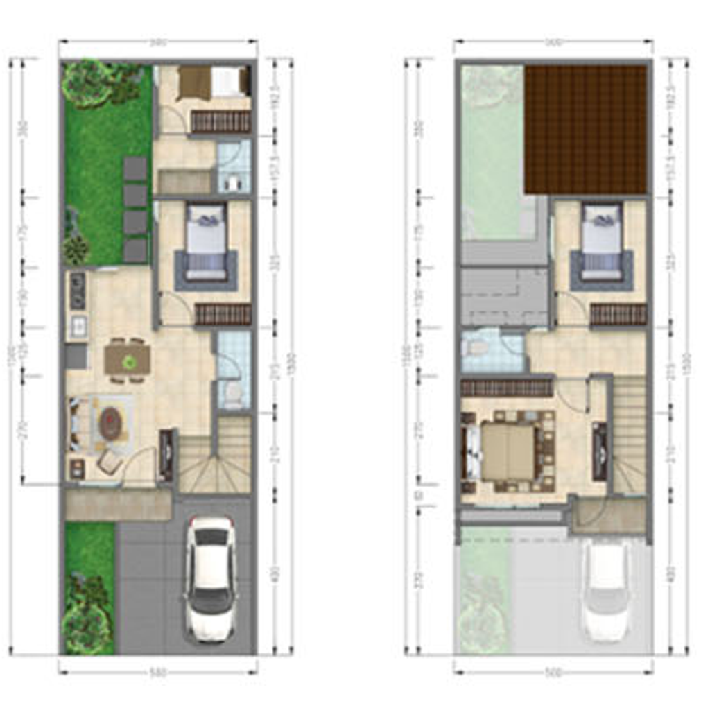 foto denah rumah tipe EVEREST perumahan PARADISE SERPONG CITY BLOK J