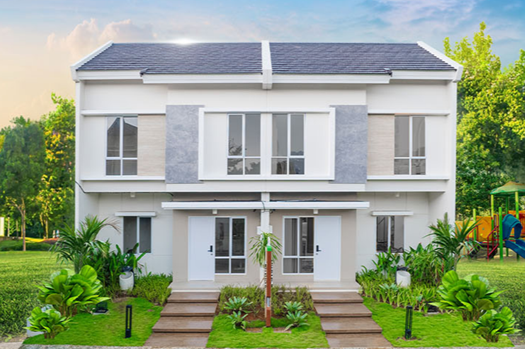 foto tampak rumah tipe OMNIA perumahan PARADISE SERPONG CITY BLOK J